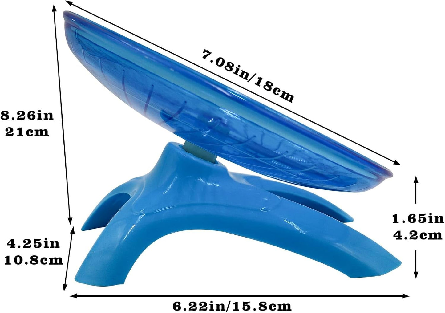 Oooct Hermit Crab Wheel Toy, Small Animals Cage Accessory, Suitable for Hermit Crab, Hamster, Rat