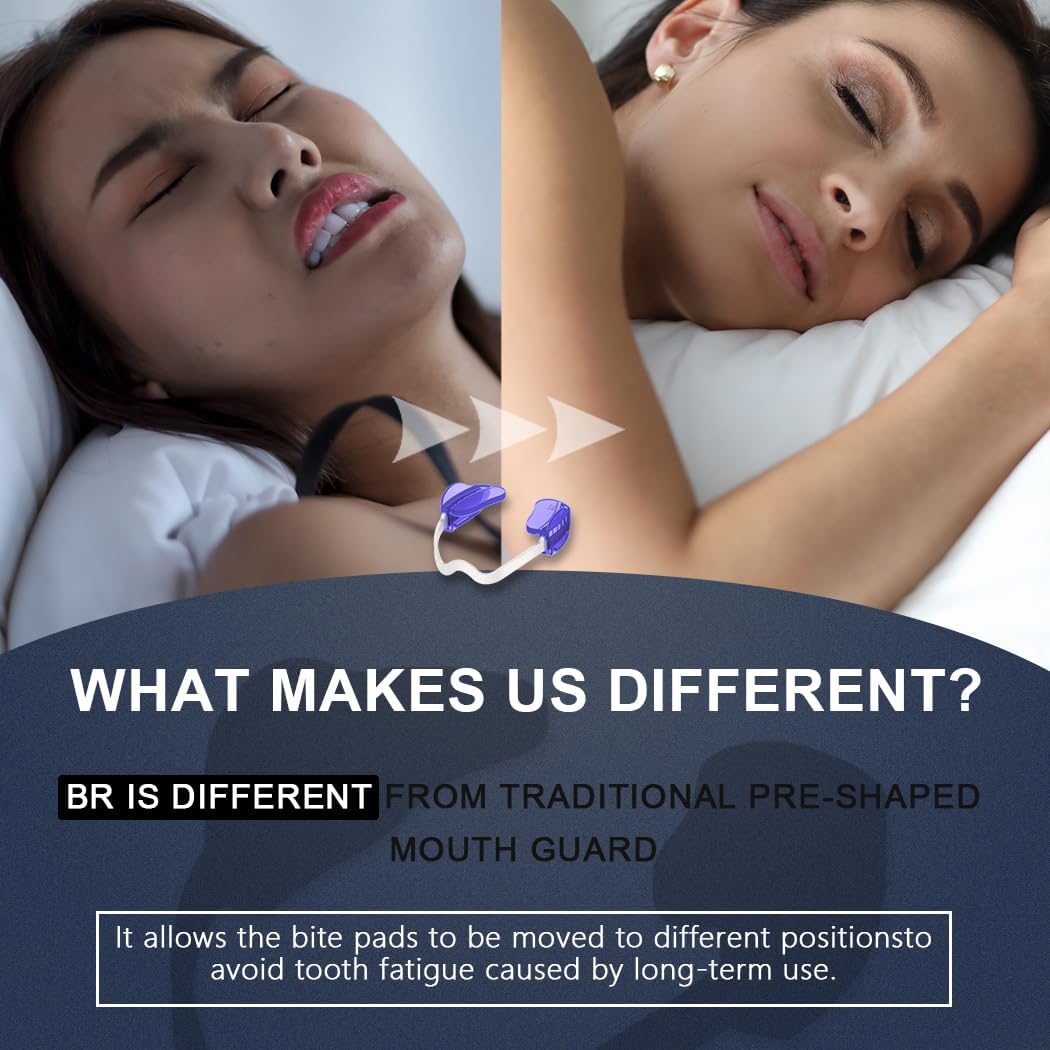 KOHEEL Adjustable Mouth Guard for Teeth Grinding and Clenching, No Boiling Night Guard, Stop Bruxism Dental Guard (2 Count)