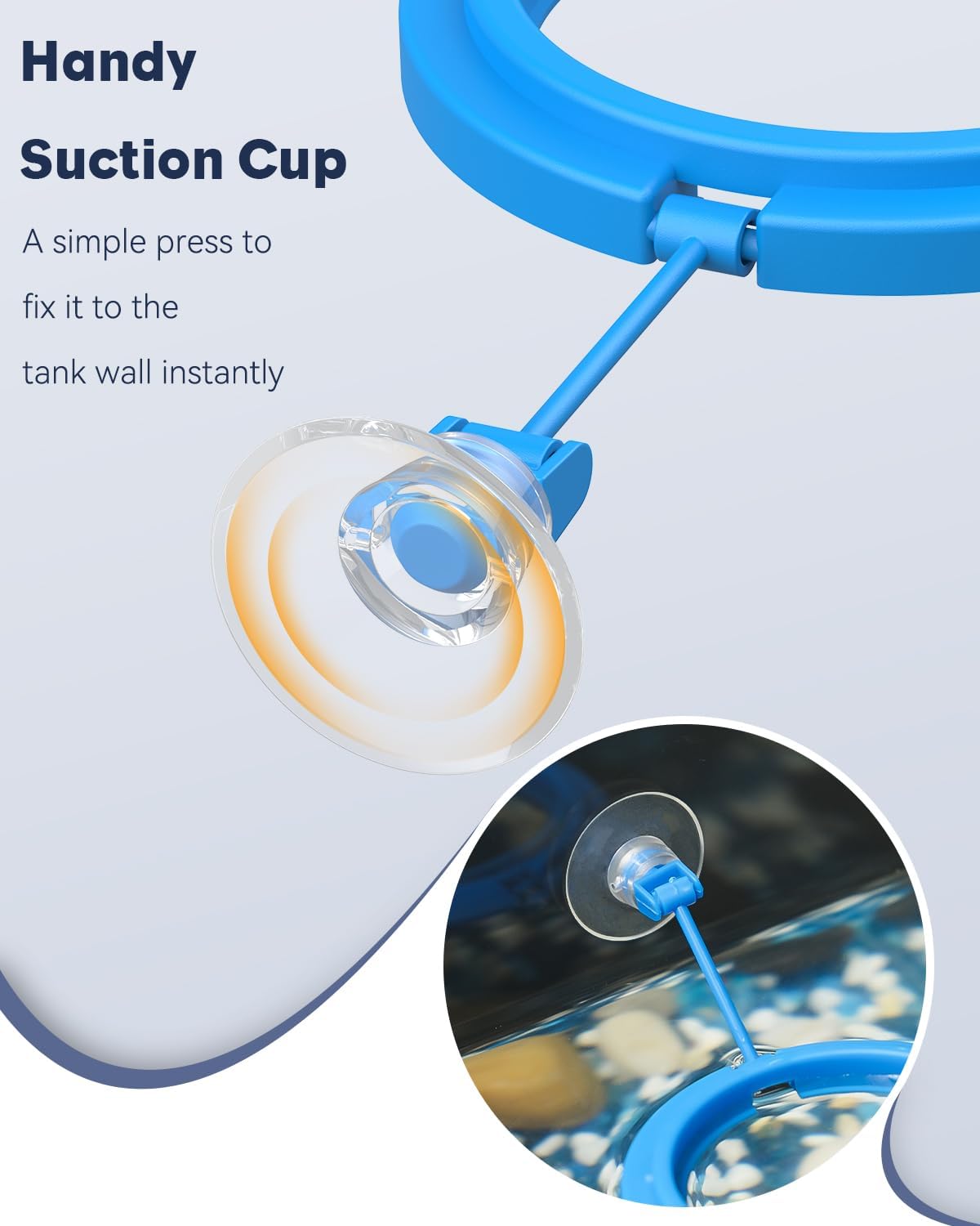 Pawfly Fish Feeding Ring for Aquarium, Feeding Ring with Suction Cup, Small Round Fish Feeder Ring Circle Floating Food Feeder for Betta Goldfish Guppy Turtle