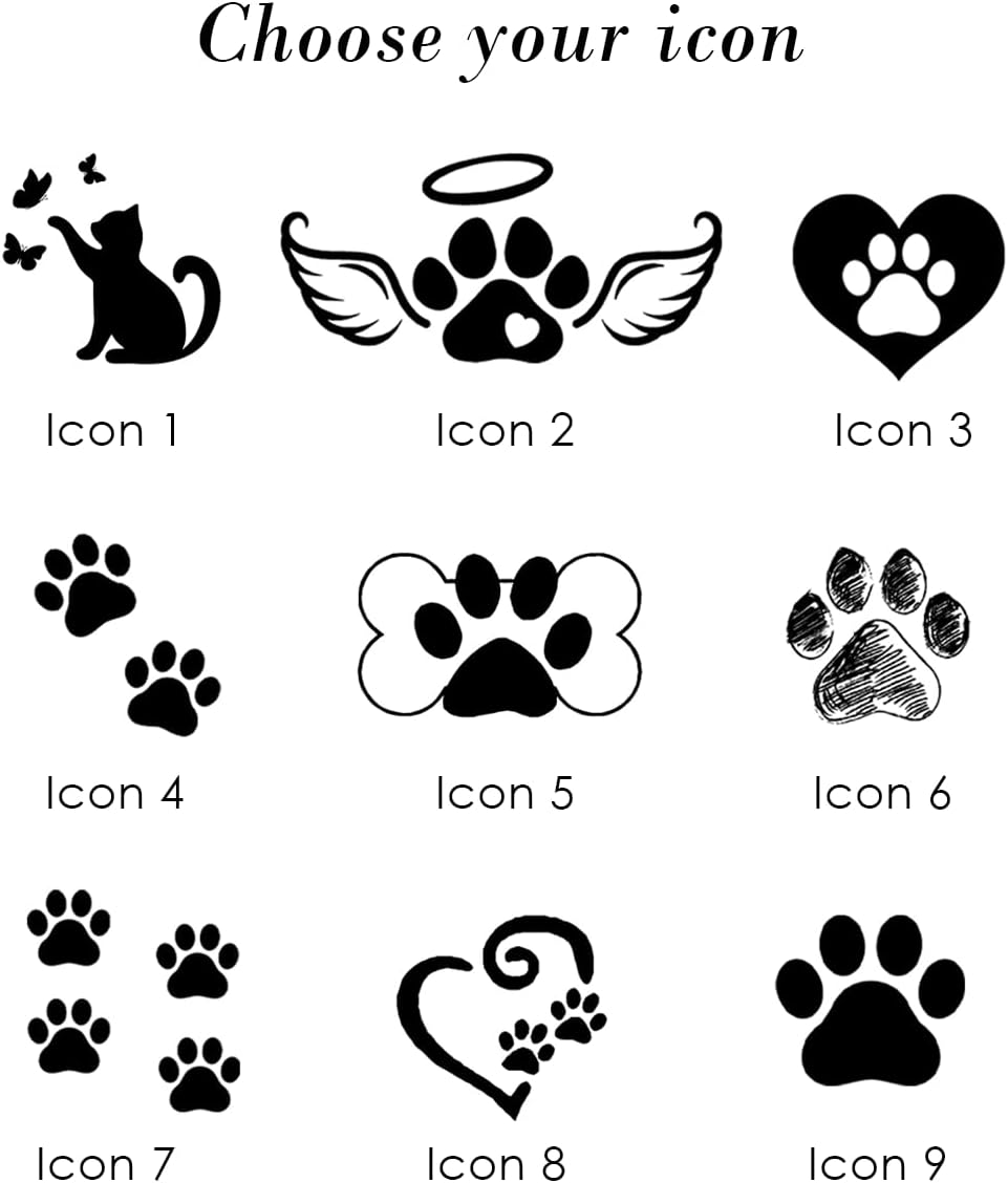 Pet Memorial Ornament - Heart Ceramic Ornaments Hanging for Christmas Tree - Remember Your Beloved Pet Forever