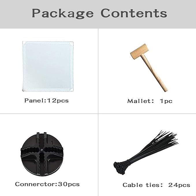 kathson Plastic Pet Playpen,Portable Bunny Fence,Small Animals DIY Metal Enclosure Pen Cage Yard Outdoor & Indoor for Small Rabbit Cat Guinea Pig Hedgehogs Rat(12 Panels/13.8 X 17.7 inches)