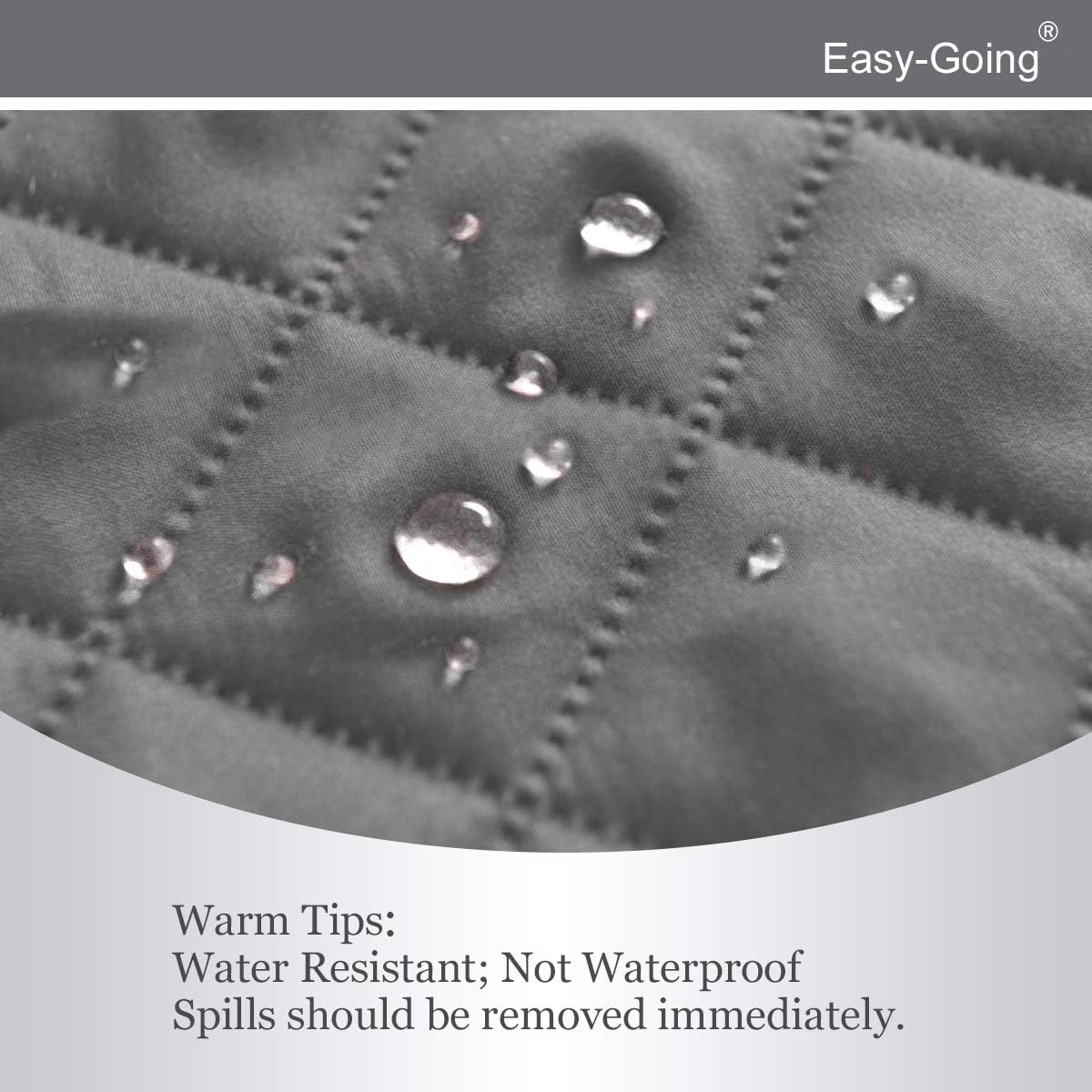 Easy-Going Recliner Sofa Slipcover Reversible Sofa Cover Water Resistant Couch Cover Furniture Protector with Elastic Straps for Pets Kids Children Dog Cat (Recliner, Gray/Light Gray)