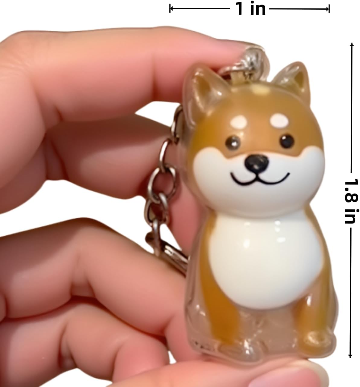 2 Pcs Dog Hair Keychain, Cute Dog Fur Keepsake Storage Bottle, Memorial Bottle Memory Jars for Pet Hair