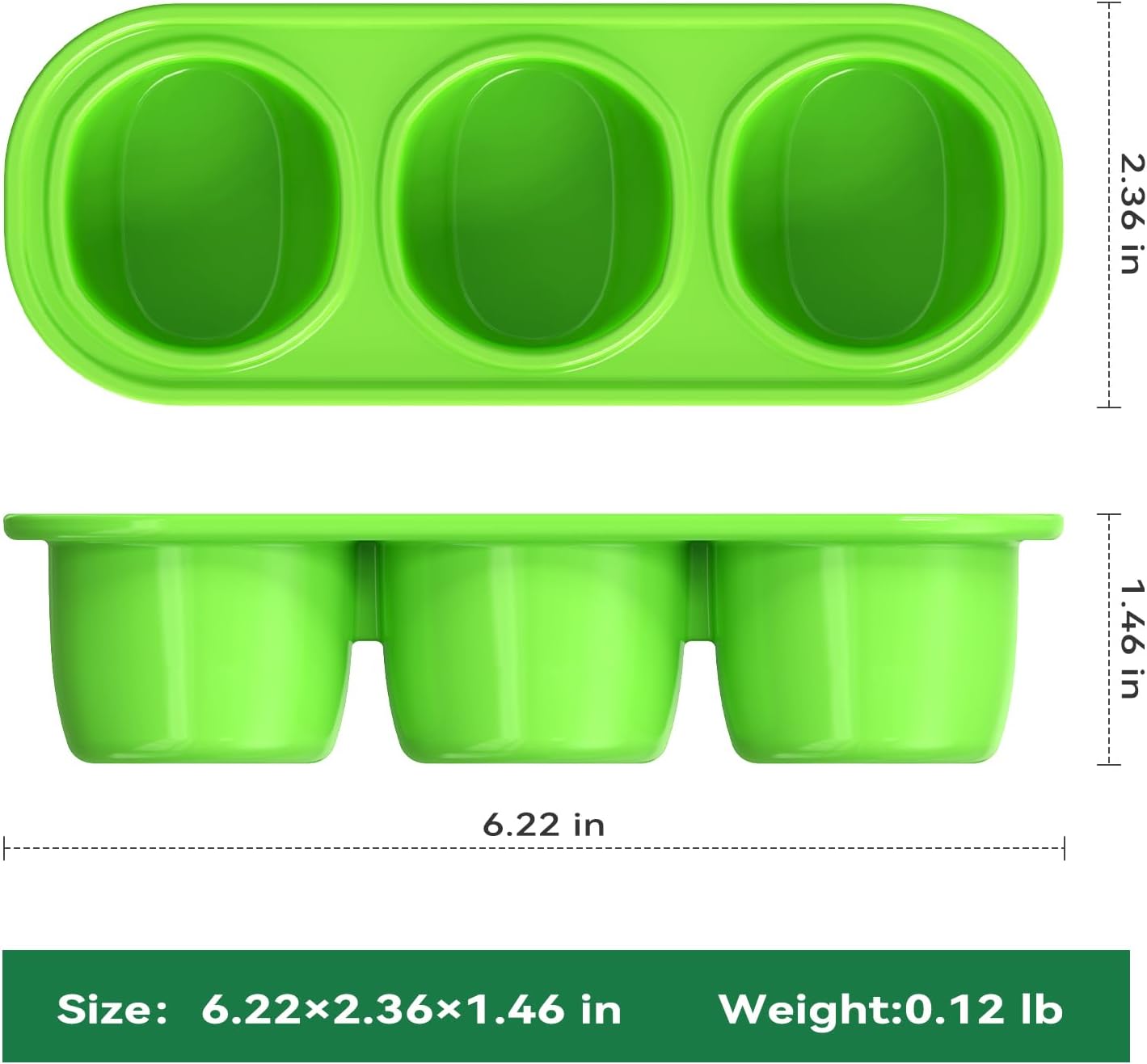 Dog Frozen Treat Toy Accessory(2PC Silicon Trays),This Accessory can be Matched with The Shape of The Stump/Without Stumps