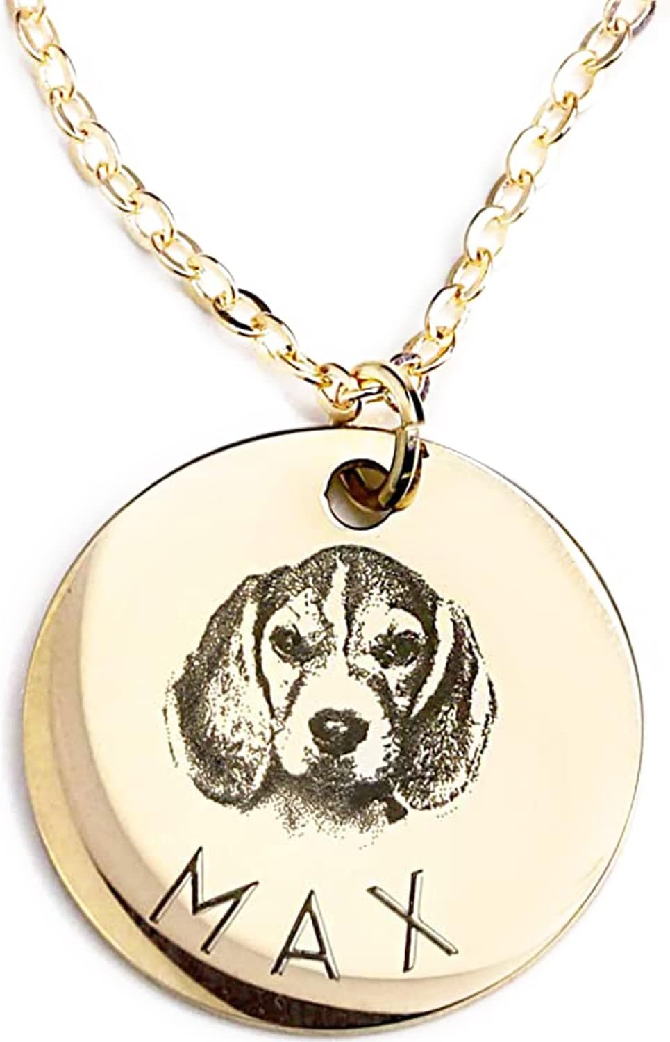 MignonandMignon Personalized Pet Portrait Necklace – Custom Jewelry Gift for Dog or Cat Lovers Unique Holiday Gifts for Her -LCN-AP