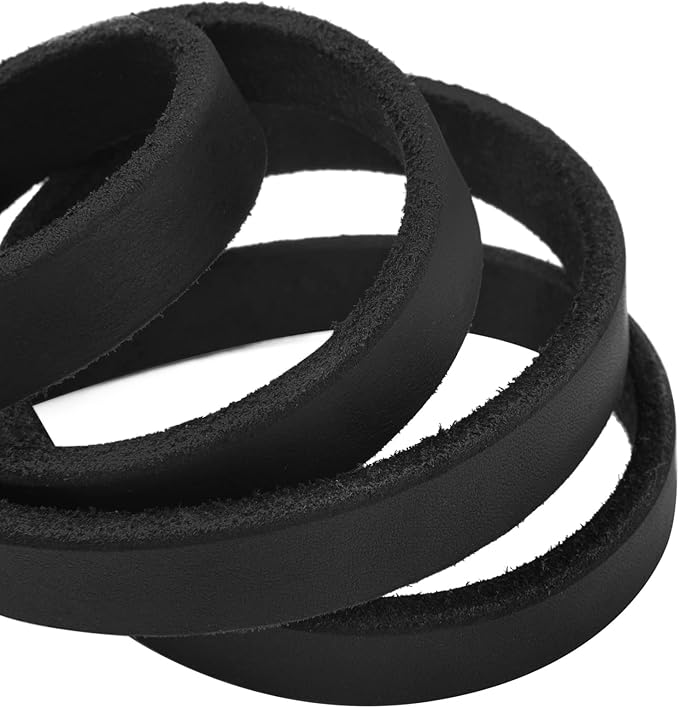 Genuine Leather Dog Leash - Heavy Duty Dog Training Leashes for Large Breed Dogs and Medium Dogs - 4FT / 5FT / 5.6FT Long with Color Black and Brown