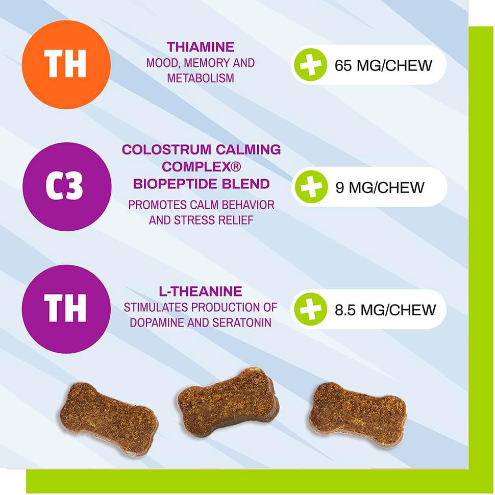 Pet Naturals Calming for Dogs, 30 Chews - Naturally Sourced Stress and Anxiety Calming Ingredients for Behavior Support - Vet Recommended