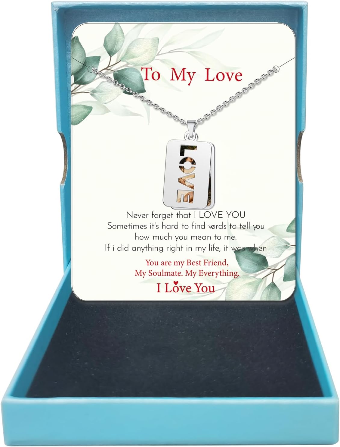 CharmSStory Personalized Photo Necklaces Custom Engraved Name Necklace Memory Keepsake Picture Necklace Pendant Customized Gifts for Women Men