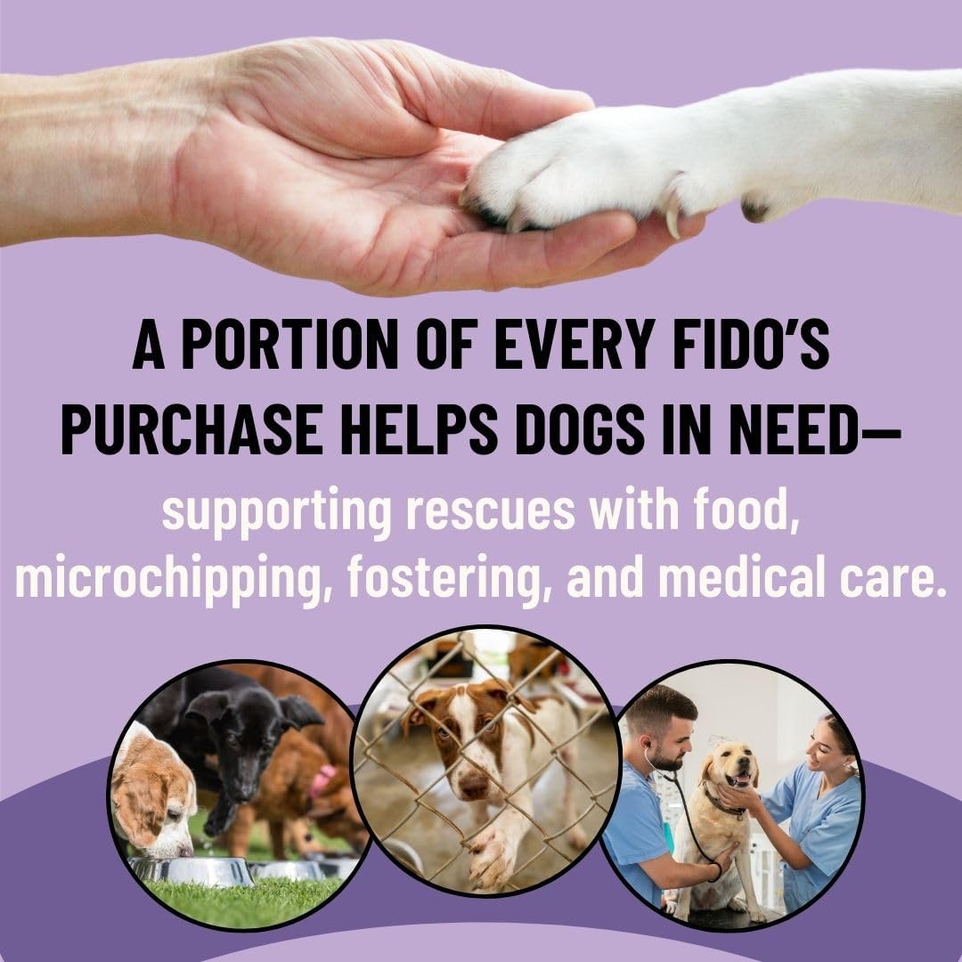 Fido's Grass-Fed Beef Bone Broth for Dogs 7oz with 94% Protein - Picky Eaters Human Grade Bone Broth Powder for Dogs - Made in USA - No Preservatives - Supports Joints + Gut Health - 60 Scoops