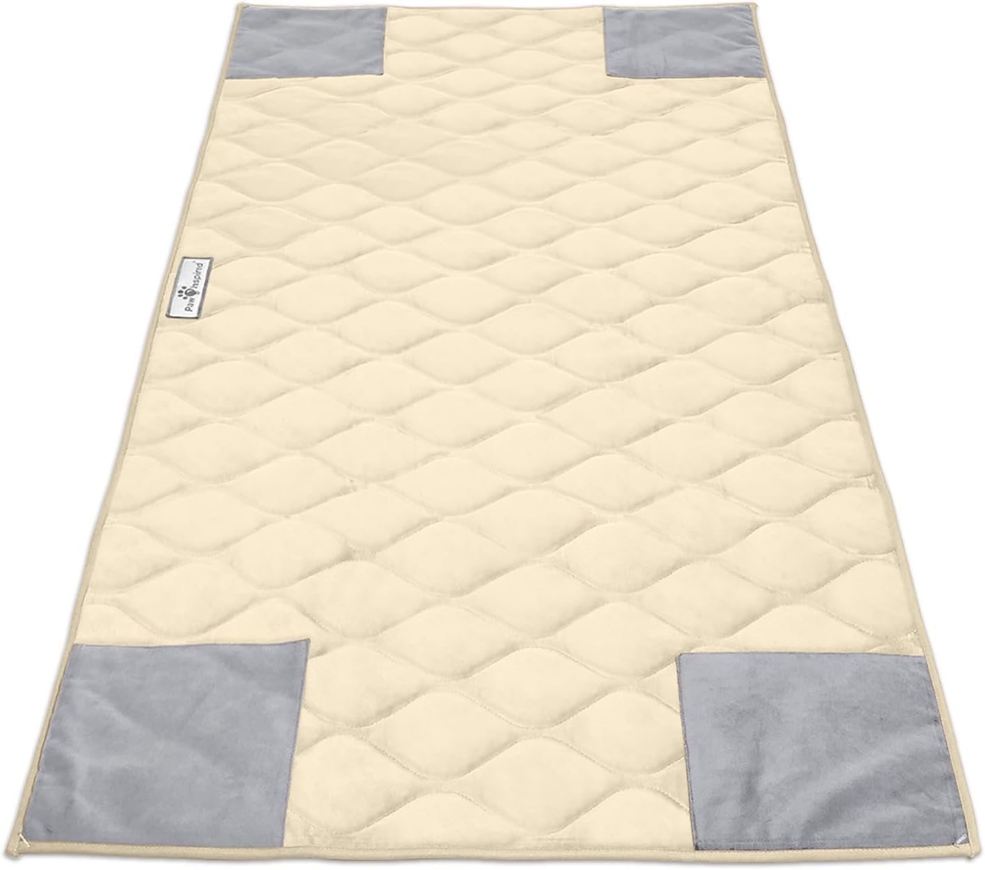 Paw Inspired PopCorner Guinea Pig Cage Liners | Washable Fleece Bedding or Pet Bed Mat for Small Animals | Super Absorbent Pee Pad with Reinforced Corners and Waterproof Bottom (C&C 2x4, Tan)