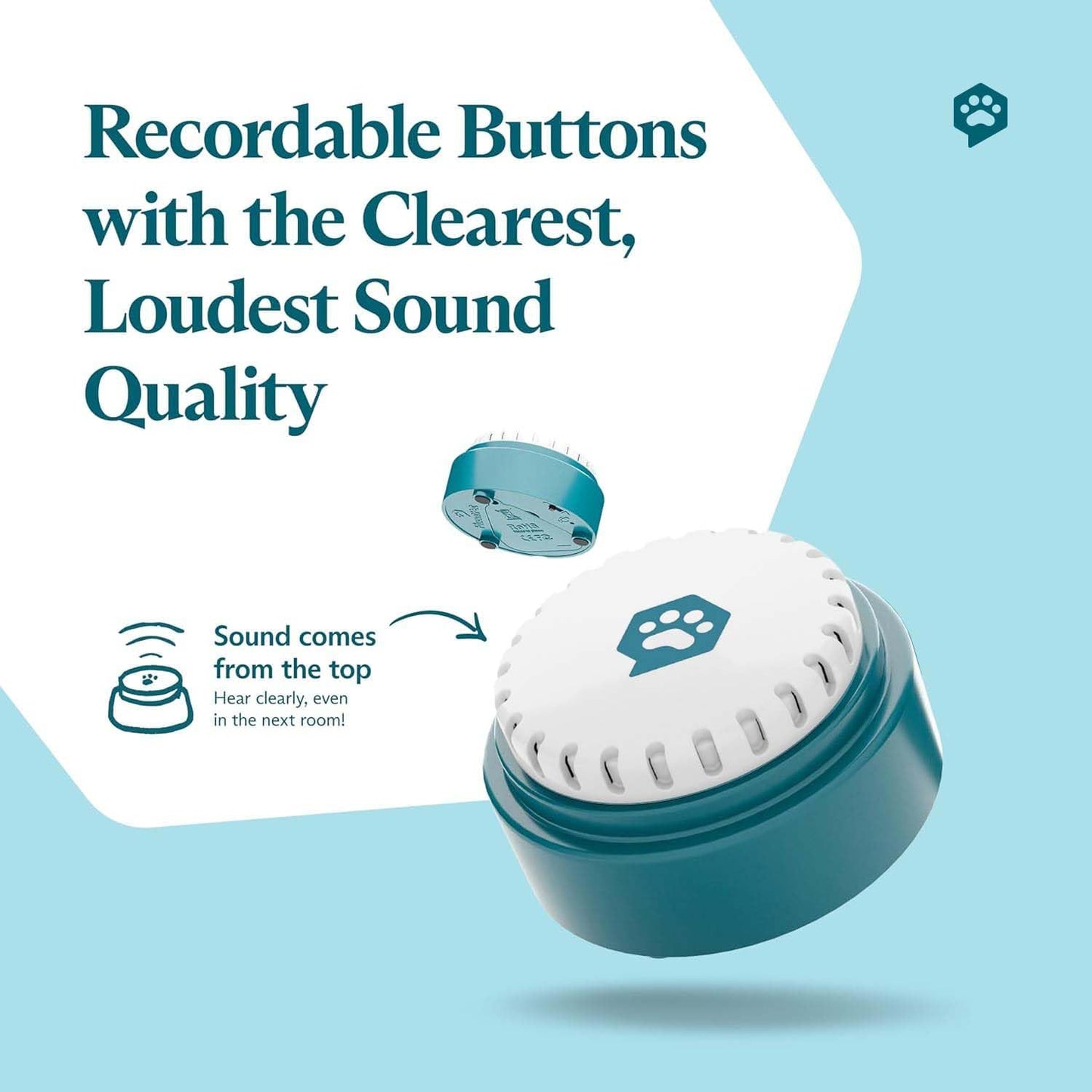 FluentPet Junior Teacher Science Kit with Workbook Cat & Dog Training Buttons for Communication - Talking Button Gift Set