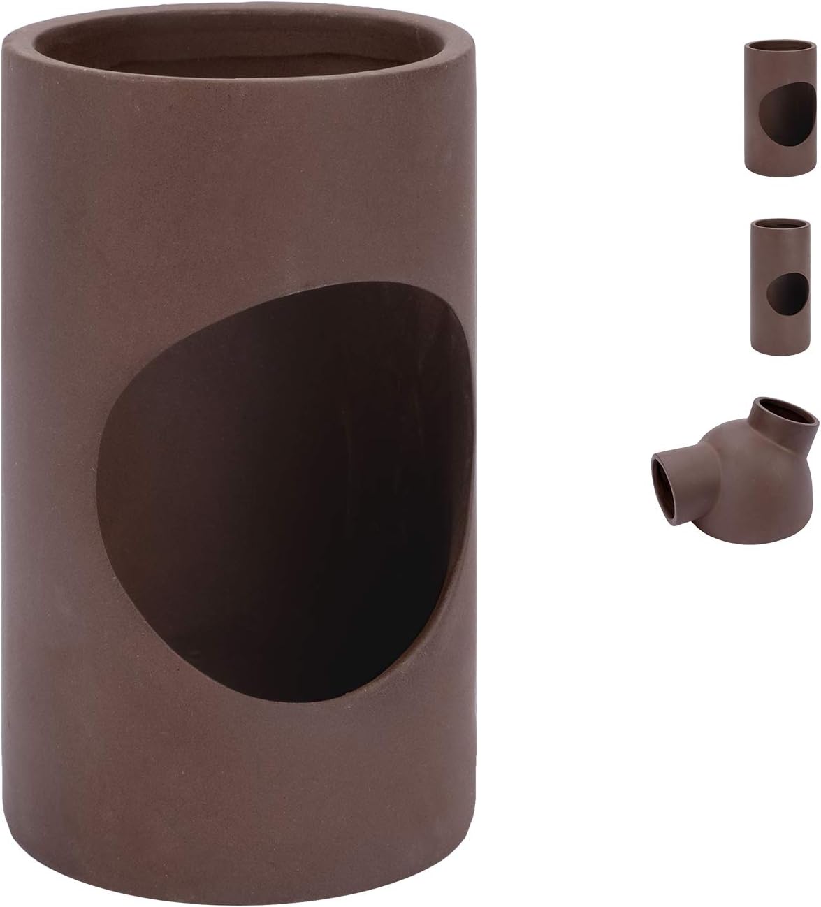 Niteangel Ceramic Hamster Tunnel & Tubes Hideout: for Dwarf Robo Syrian Hamsters Mice Rats or Other Small Animals (Tunnel - Large)