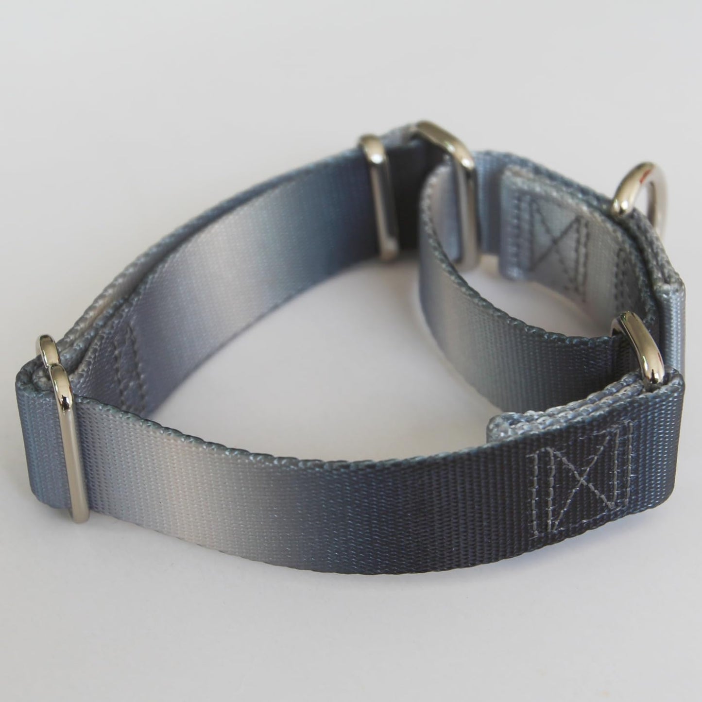 Martingale Dog Collar Colorful Gradient Fashionable - Anti-Escape Soft Durable Pets Collar for Walking Training Outdoor Daily Use -Large, Blue Black