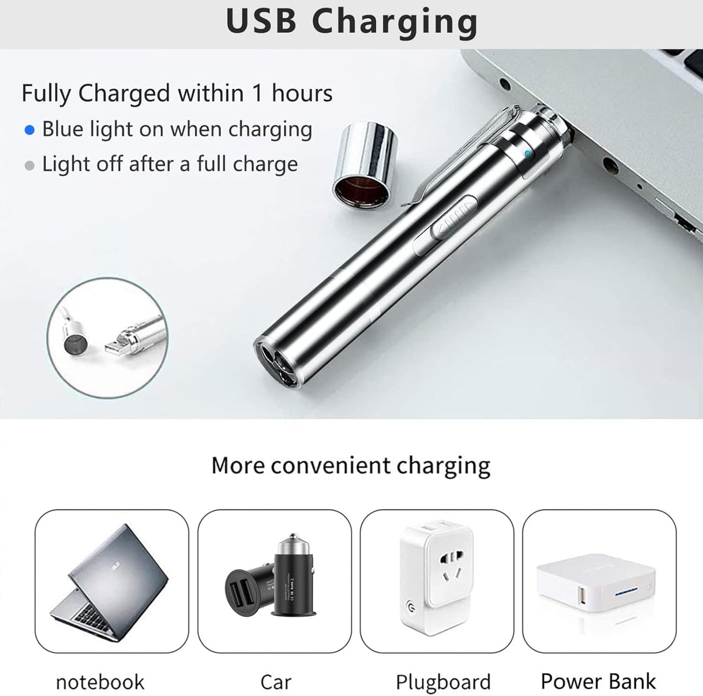 Cat Laser Pointer Toy, 2 Pack Rechargeable Cat Interactive Toys, Pet Toys