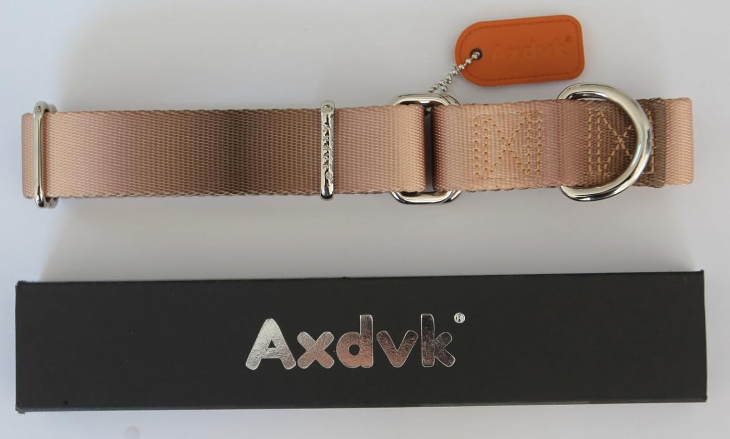 Martingale Dog Collar Colorful Gradient Fashionable - Anti-Escape Soft Durable Pets Collar for Walking Training Outdoor Daily Use -Small, Khaki Gradient