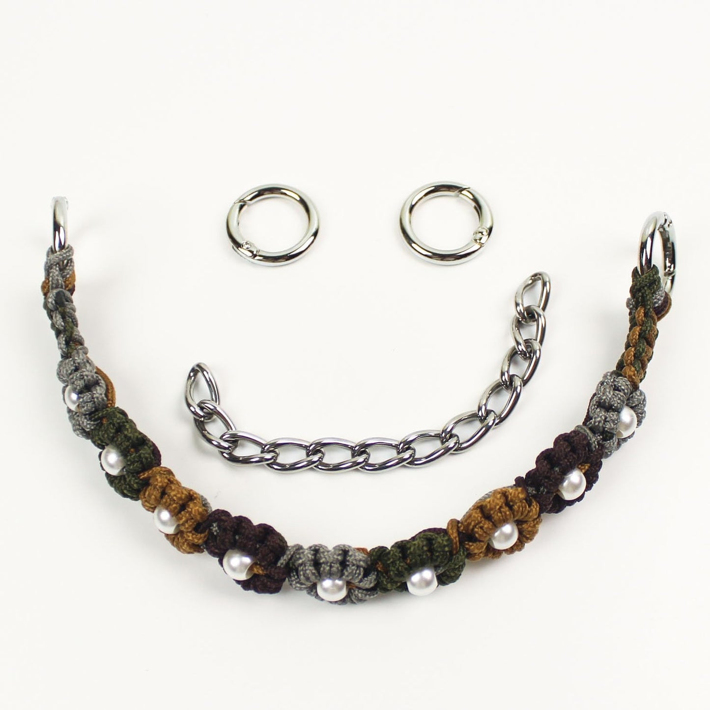 Cute Handmade Paracord Dog Collar – Unique Hand-Braided Multi-Color Flower Design Pet Accessory for Small and Medium Dogs Cats Fit 10-14" Neck Size S