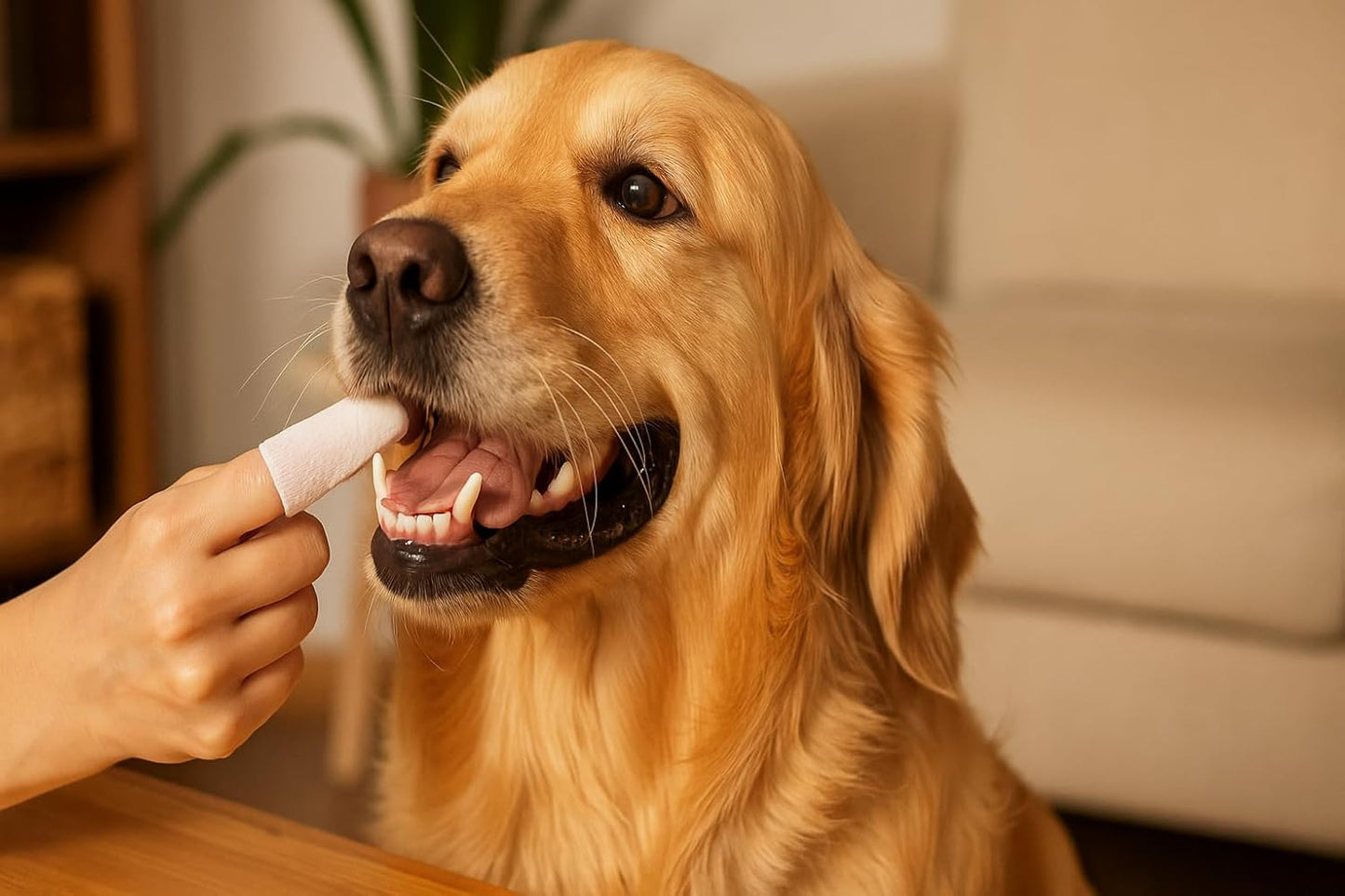 Kirby's Choice Pet Wipes 50 Ct Canister – Dog & Pet Finger Wipes for Teeth & Ears – Gentle Grooming Wipes for Oral Care & Ear Cleaning – Safe, Durable & Easy to Use (Teeth)