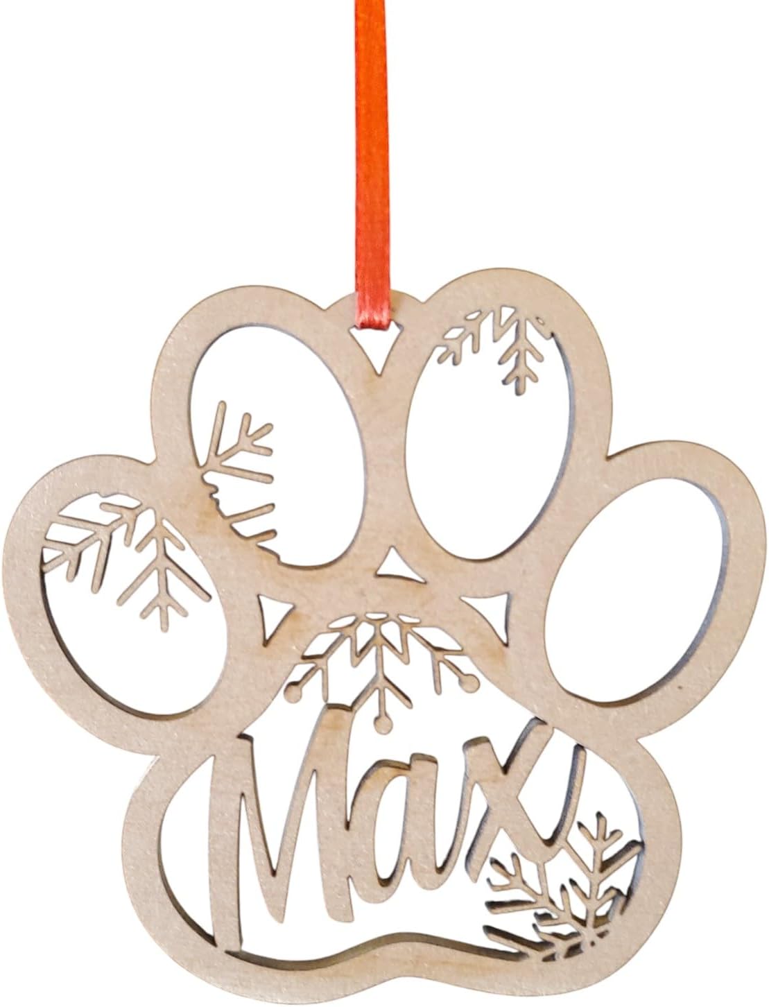 Personalized Dog Paw Ornament, Custom Pet Christmas Ornament, Animal 2024 Ornament