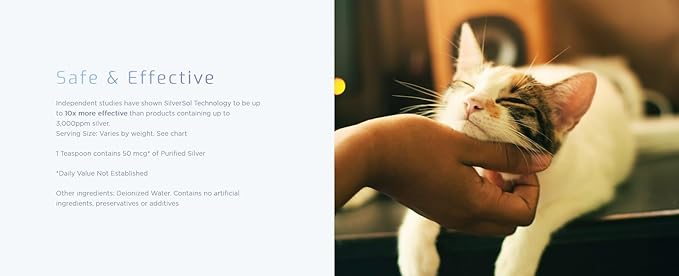 Silver Biotics Pet Vet Immune Support | Enhances The Immune Response in Pets | 16 Fl Oz