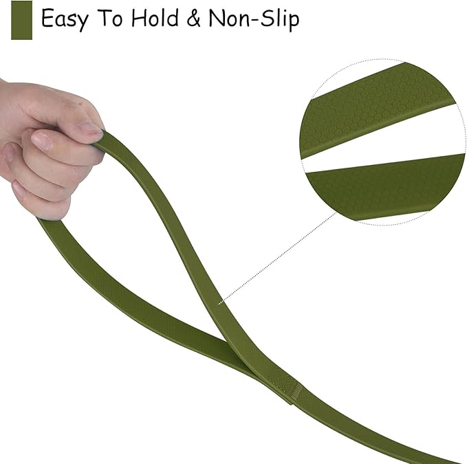 Wolfone 3m Dark Green Heavy Duty Robust Training Dog Leash with Anti-Slip Handle，Waterproof Long Dog Leash for Outdoor Activities