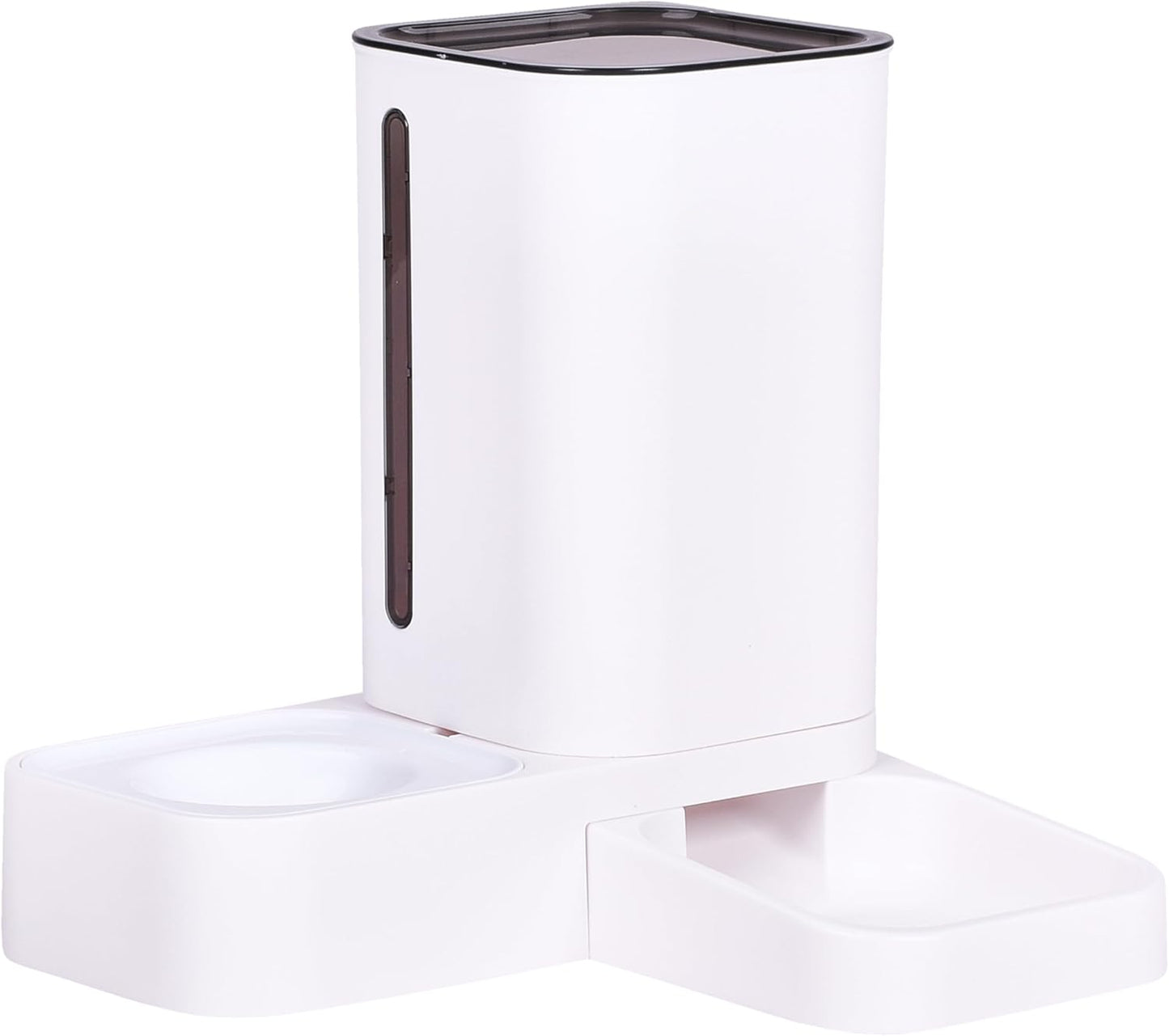 Automatic Feeder for Dogs and Cats - Gravity Feeder Bowl - Pet Water Dispenser -12.5 x 12.5 x 12.2 inches - Self-Feeding Food Dispenser for Small to Large Pets - Dry Food Station