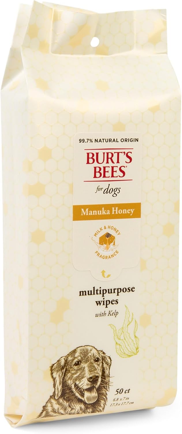 Burt’s Bees Manuka Honey Multipurpose Wipes with Kelp, 50 Count