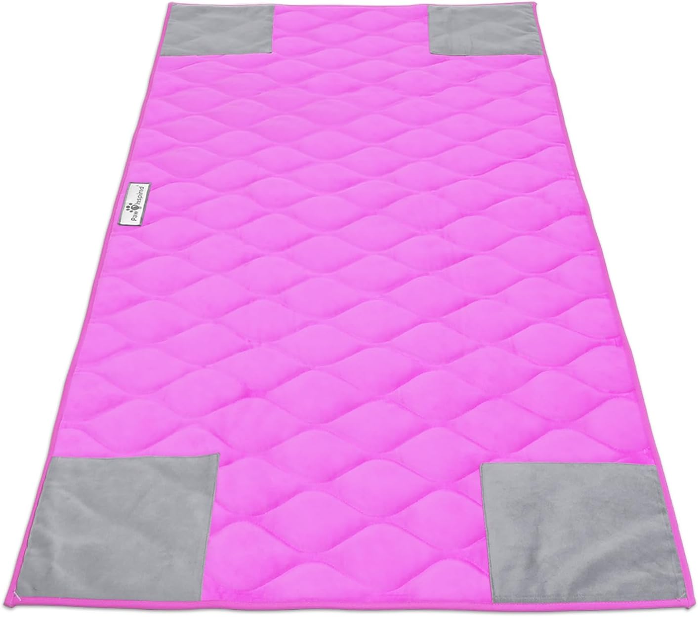 Paw Inspired PopCorner Guinea Pig Cage Liners | Washable Fleece Bedding or Pet Bed Mat for Small Animals | Super Absorbent Pee Pad with Reinforced Corners and Waterproof Bottom (C&C 2x4, Pink)