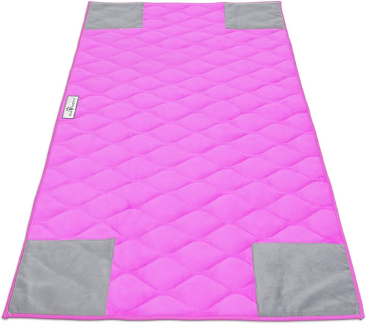 Paw Inspired PopCorner Guinea Pig Cage Liners | Washable Fleece Bedding or Pet Bed Mat for Small Animals | Super Absorbent Pee Pad with Reinforced Corners and Waterproof Bottom (C&C 2x4, Pink)
