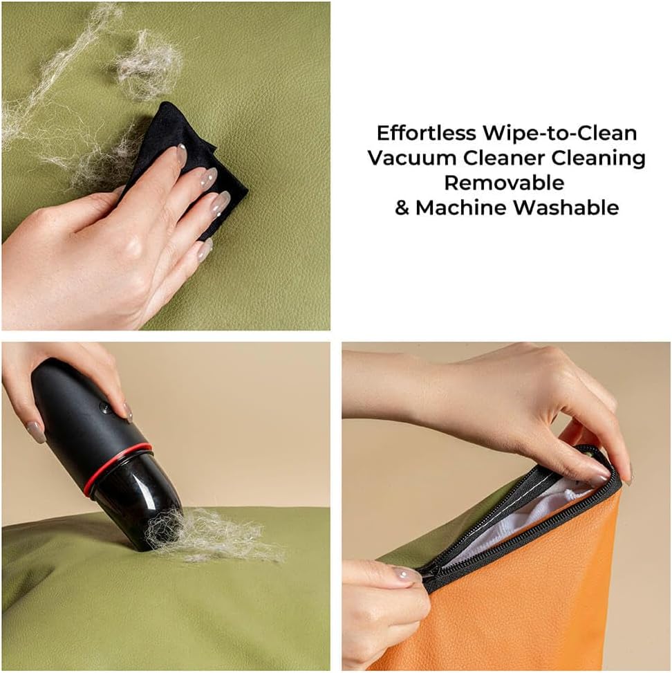 FUNNYFUZZY Dog Car Seat for Small Dogs, Waterproof Dog Car Bed with Storage Pocket, Safety Clip-On Dogs Leash, Detachable Portable Pet Carseat (Green, 37.4 * 16.5 * 17.7 inches)