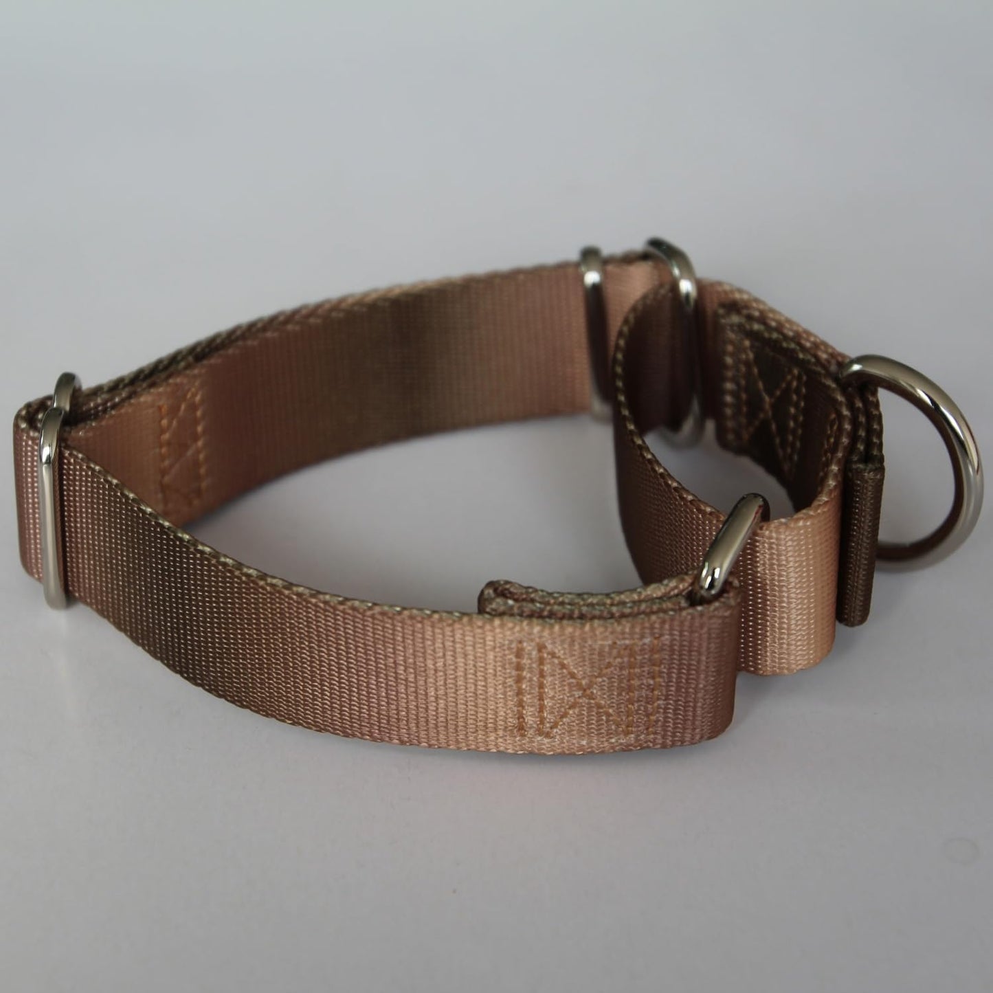 Martingale Dog Collar Colorful Gradient Fashionable - Anti-Escape Soft Durable Pets Collar for Walking Training Outdoor Daily Use -Small, Khaki Gradient