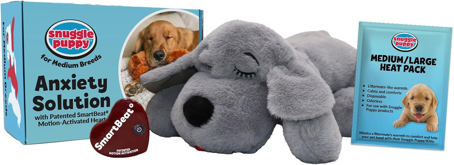 Original Snuggle Puppy Toys - Heartbeat Puppy for Dogs - Pet Anxiety Relief and Calming Aid - Comfort Dog Toys for Behavioral Training