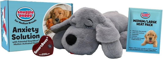 Original Snuggle Puppy Toys - Heartbeat Puppy for Dogs - Pet Anxiety Relief and Calming Aid - Comfort Dog Toys for Behavioral Training