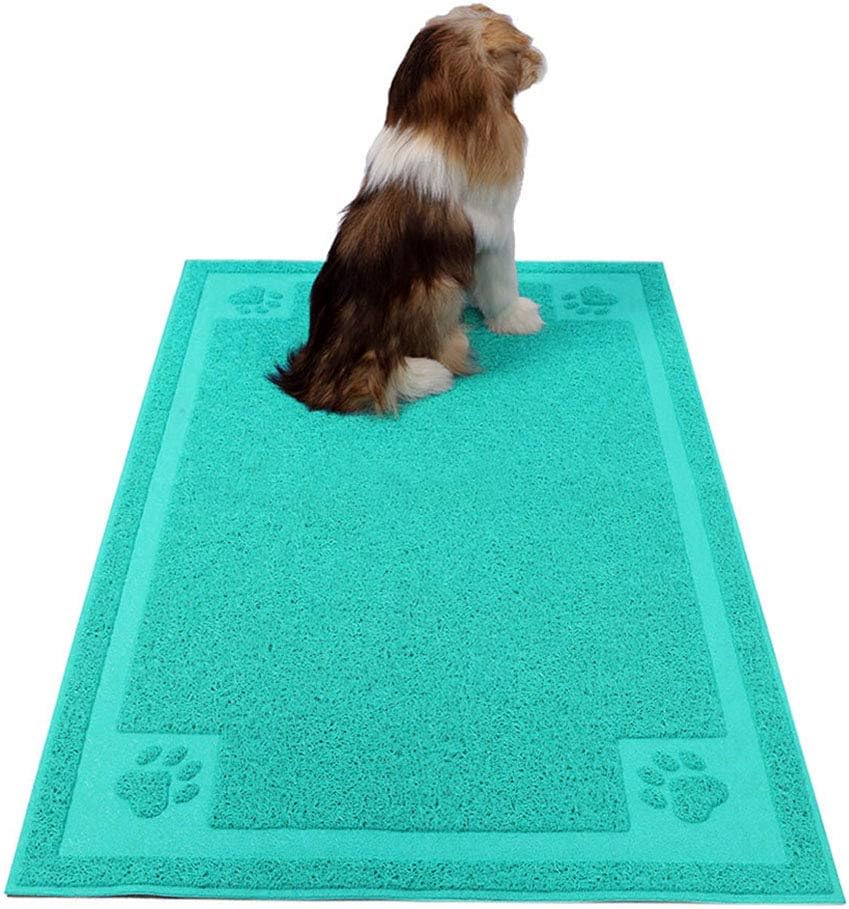 Darkyazi Pet Feeding Mat Large for Dogs and Cats,24"×36" Flexible and Easy to Clean Feeding Mat,Best for Non Slip Waterproof Feeding Mat (Lake Blue)