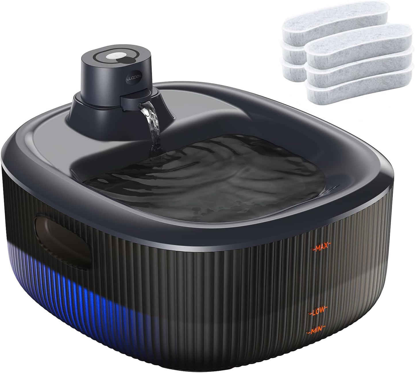 WOPET Wireless Dog Water Fountain for Large Dogs, 6L/205oz Dog Water Bowl Dispenser with 5000mAh Battery Operated, W600 Pro Cordless Pet Fountain for Dogs&Cats with Motion Sensor, Ultra Quiet Pump