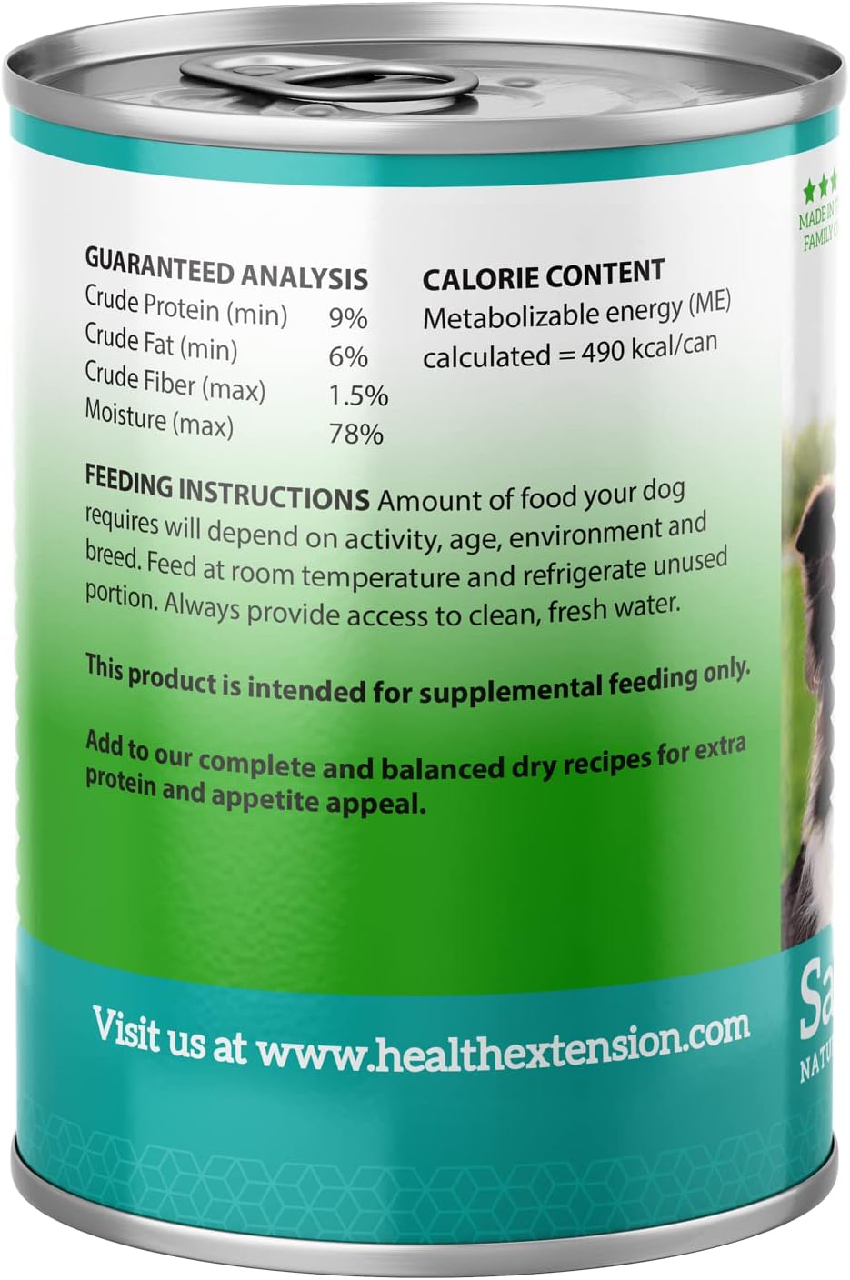 Health Extension 95% Salmon Entrée Wet Dog Food Grain-Free, 12.5 oz – Protein-Rich Recipe, Hydration Support, Ideal for Sensitive Stomachs (Case of 12 Cans)