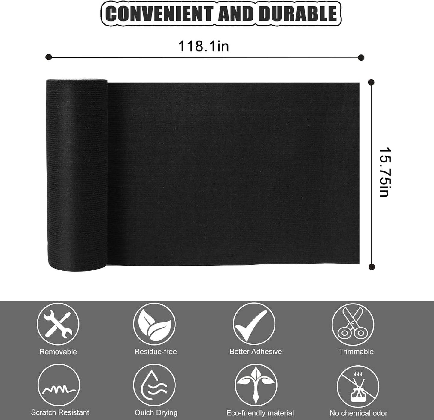 Large 118.1"x15.8" Cat Scratching Mat - Carpet with Self-Adhesive Trimmable-Adhesive Carpet, Cat Scratch Furniture Protector Replacement for Cat Tree Shelf Shelves Couch Furniture DIY Protector