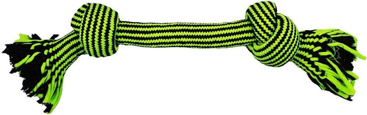 Jolly Pets Knot-N-Chew 2 Knot Green/Black Small/Medium