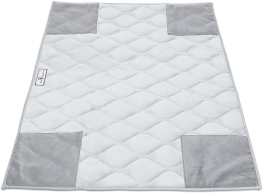 Paw Inspired PopCorner Guinea Pig Cage Liners | Washable Fleece Bedding or Pet Bed Mat for Small Animals | Super Absorbent Pee Pad with Reinforced Corners and Waterproof Bottom (C&C 2x3, Light Gray)