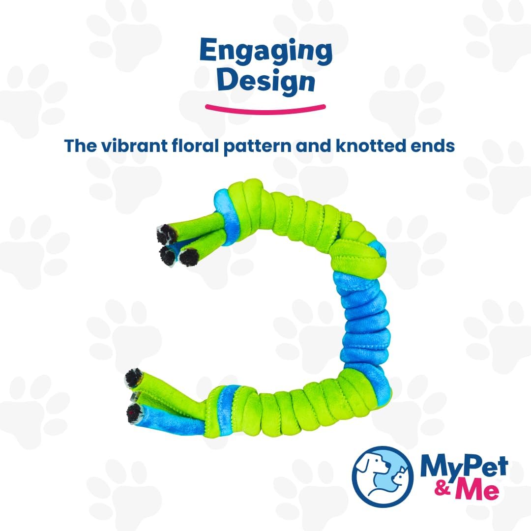 My Pet & Me - Durable 4-Knot Rope Dog Toy - Perfect for Puppies & Tough Chewers - Dog Chew Toy for Tug of War, and Interactive Play - Teething Toys for Puppies & Dogs
