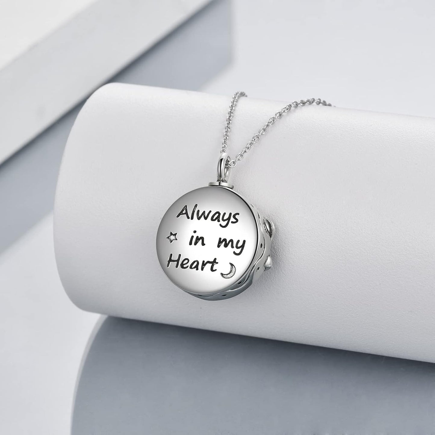 WINNICACA Urn Necklace for Ashes Sterling Silver Abalone Shell Cremation Jewelry for Ashes Jewelry Gifts for Nature Lovers Keepsake Memorial Jewelry for Women