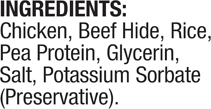 Good 'n' Fun Chicken Flavored Dumbbells 12 Ounces, Rawhide Snacks for Small Dogs (1 CASE of 12 Individual 12 OZ Packs)