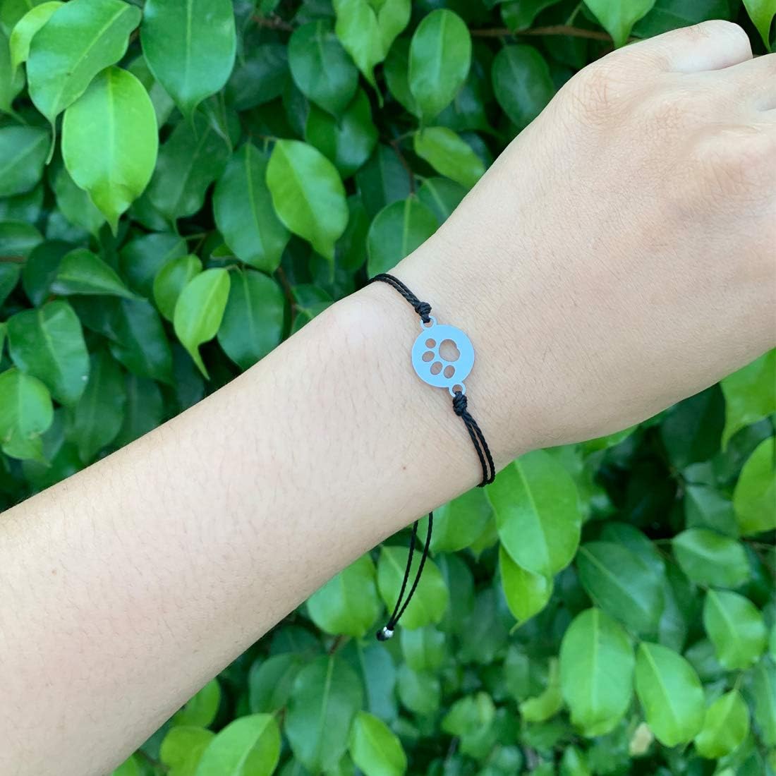 2pcs Commemorative Bracelets,Sympathetic Paw Print Friendship,Commemorative Gift for Cat and Dog Lovers