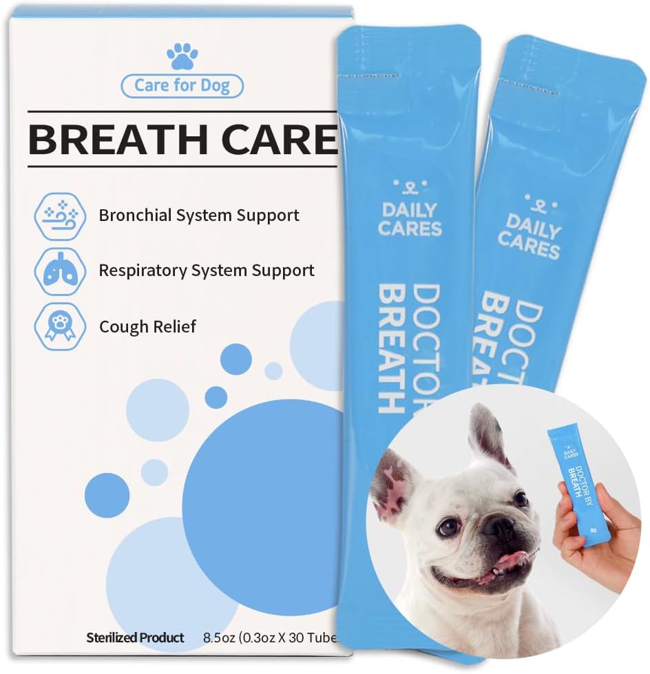 Doctor By Breath Bronchial Supplements for Dogs - Dog Cough Relief - for Dry, Wet & Barkly Pet Cough (8.5 Ounce (Pack of 1))
