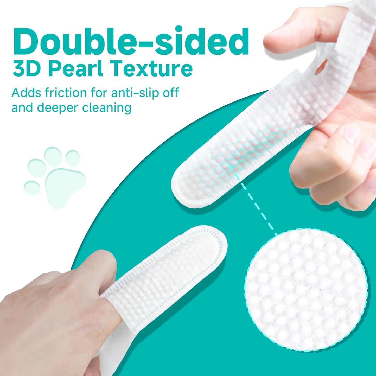 Ear Cleaner Finger Wipes for Dog & Cat [Finger Casing Design][Pet Ear Wipes with Tweezers] for Controlling Ear Infections and Ear Odor Reduce ear wax buildup Natural Ingredients Dog Ear Wipes