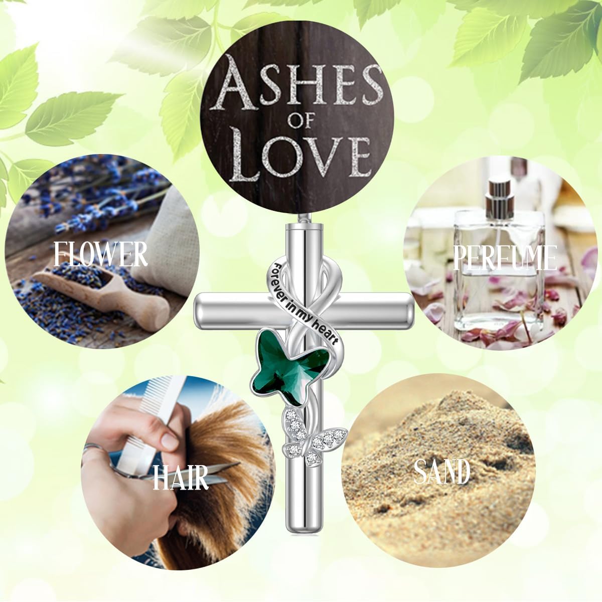 Cross Urn Necklace for Ashes 925 Sterling Silver Cremation Jewelry with Funnel Filler Kit Ashes Necklace for Human Women Girl Pets