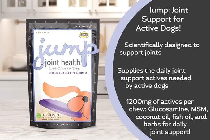 Jump Soft Chews for Daily Joint Care and Endurance Support for Dogs