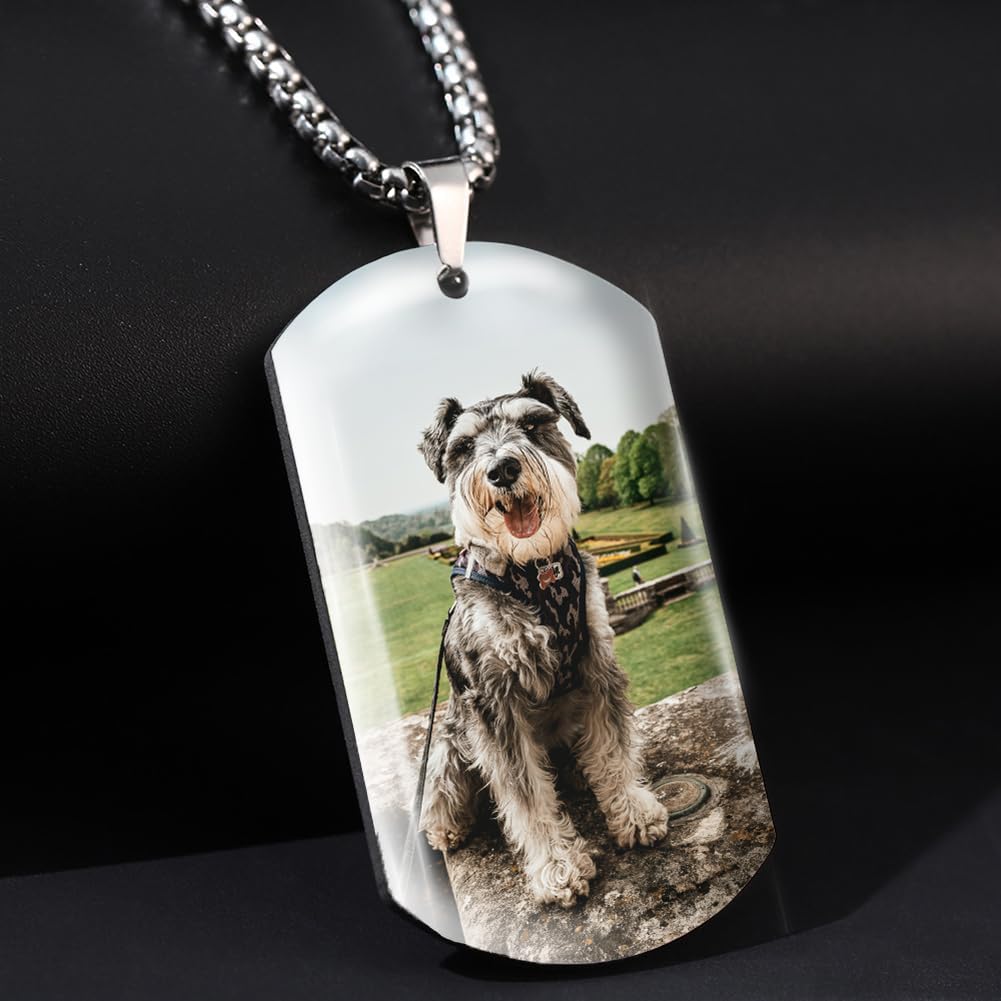 Funnylife Custom Pet Memorial Necklace - Dog Loss Gift - Sympathy for Pet Loss