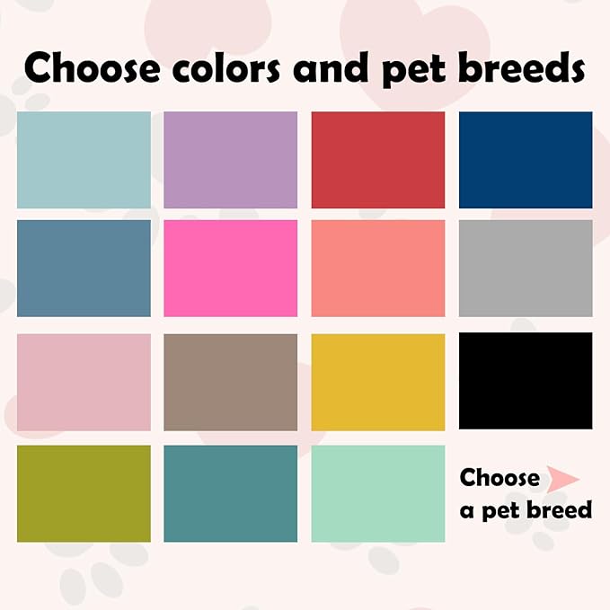 Personalized Dog Food Mats for Floors Custom Pet Placemat Mats for Food and Water Waterproof Customized Pet Food Mat with Name Gifts for Dog & Cat Owners Design 6