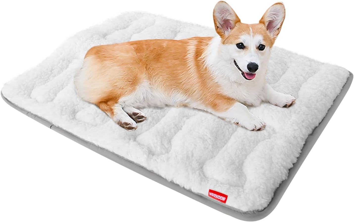 Dog Bed Crate Mat(30" X 19"), Soft Plush Dog Bed Pad Machine Washable Crate Pad, Sleeping Mat with Anti Slip Bottom