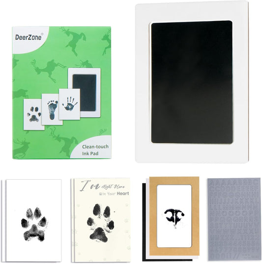 Inkless Paw Print Kit,Dog Paw Print Kit,Dog Nose Print Kit,Clean Touch Ink Pads and Imprint Cards,Pet Paw Print Impression Kit for Dogs Cats Footprint Keepsake